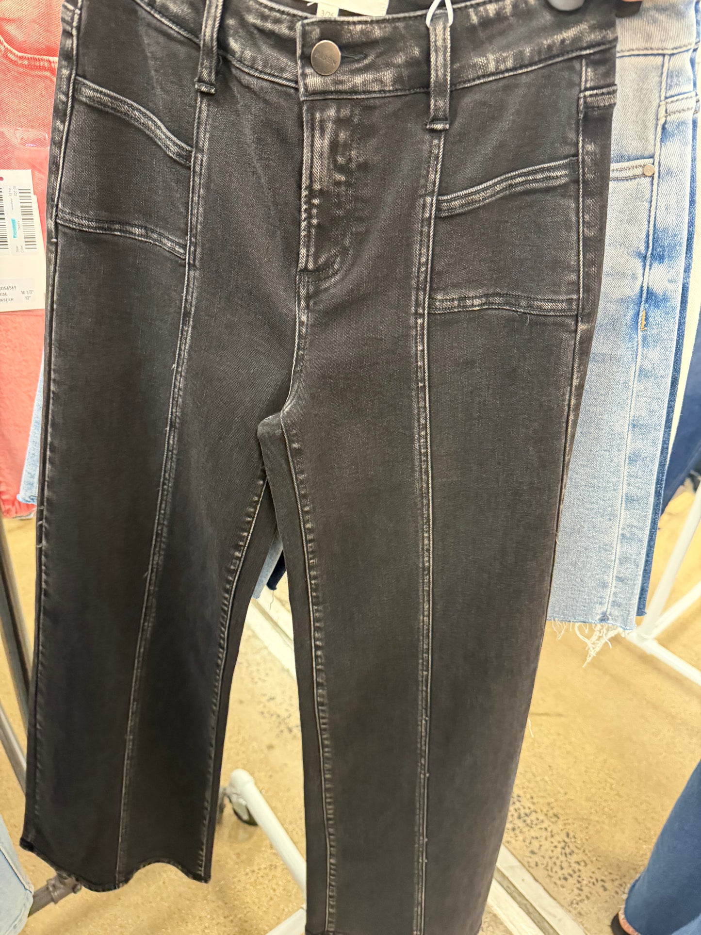 ❤️Preorder TWO WEEKS: RDP5851-N Black Seam Denim