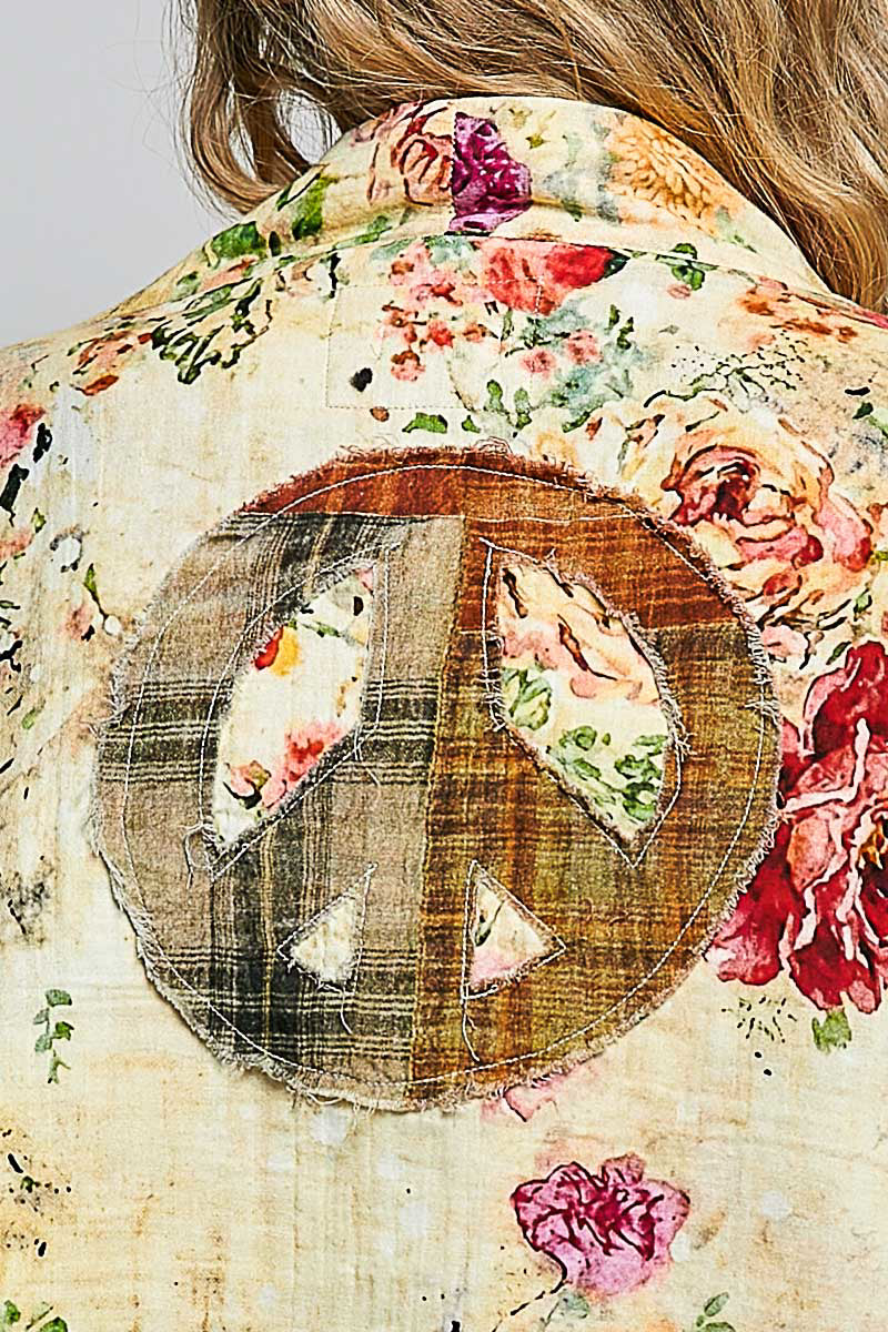 POL Natural Peace Floral Jacket