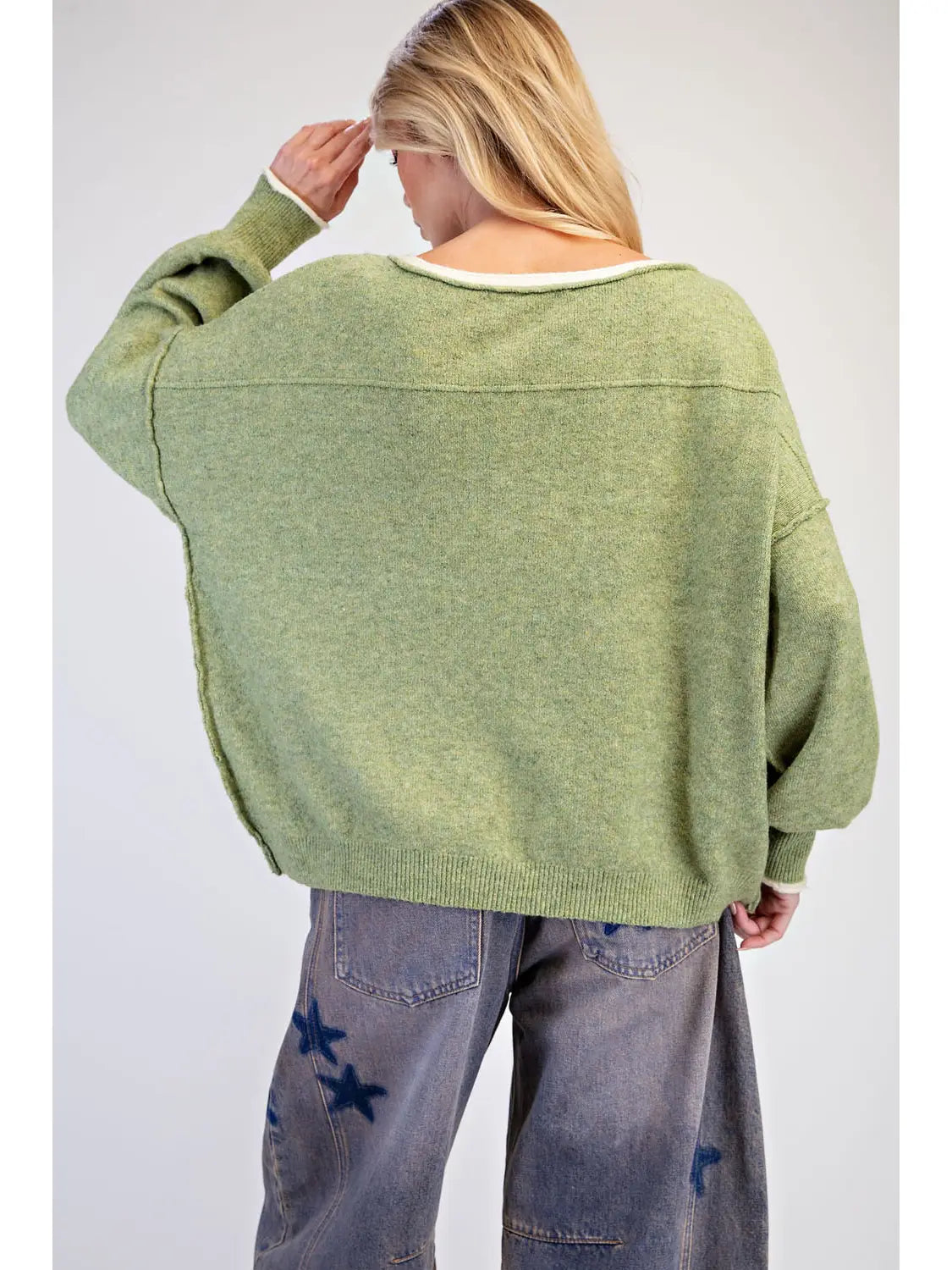 Olive Cozy Pullover Sweater