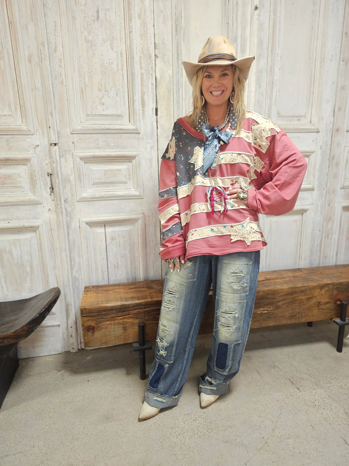 A Rare Bird Stars and Stripes Top