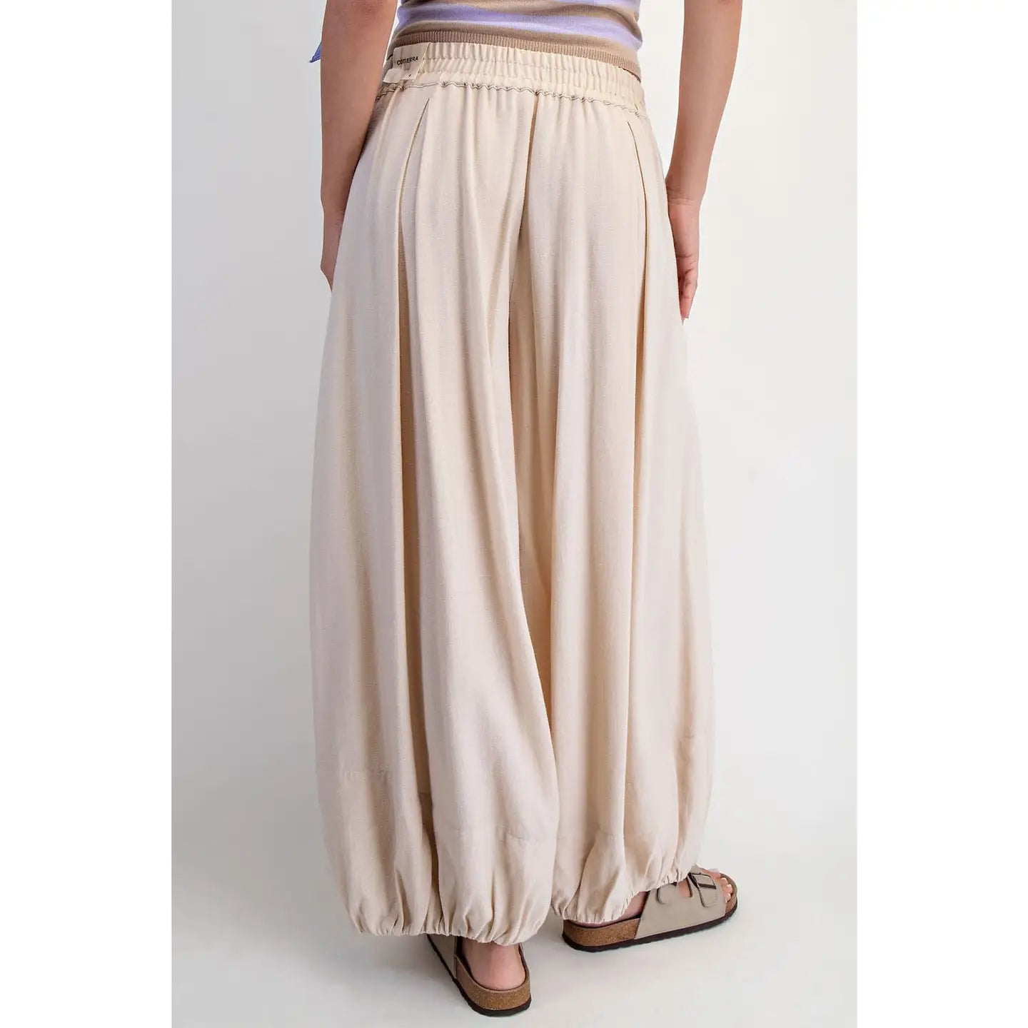 Natural Moonflower Balloon Pants
