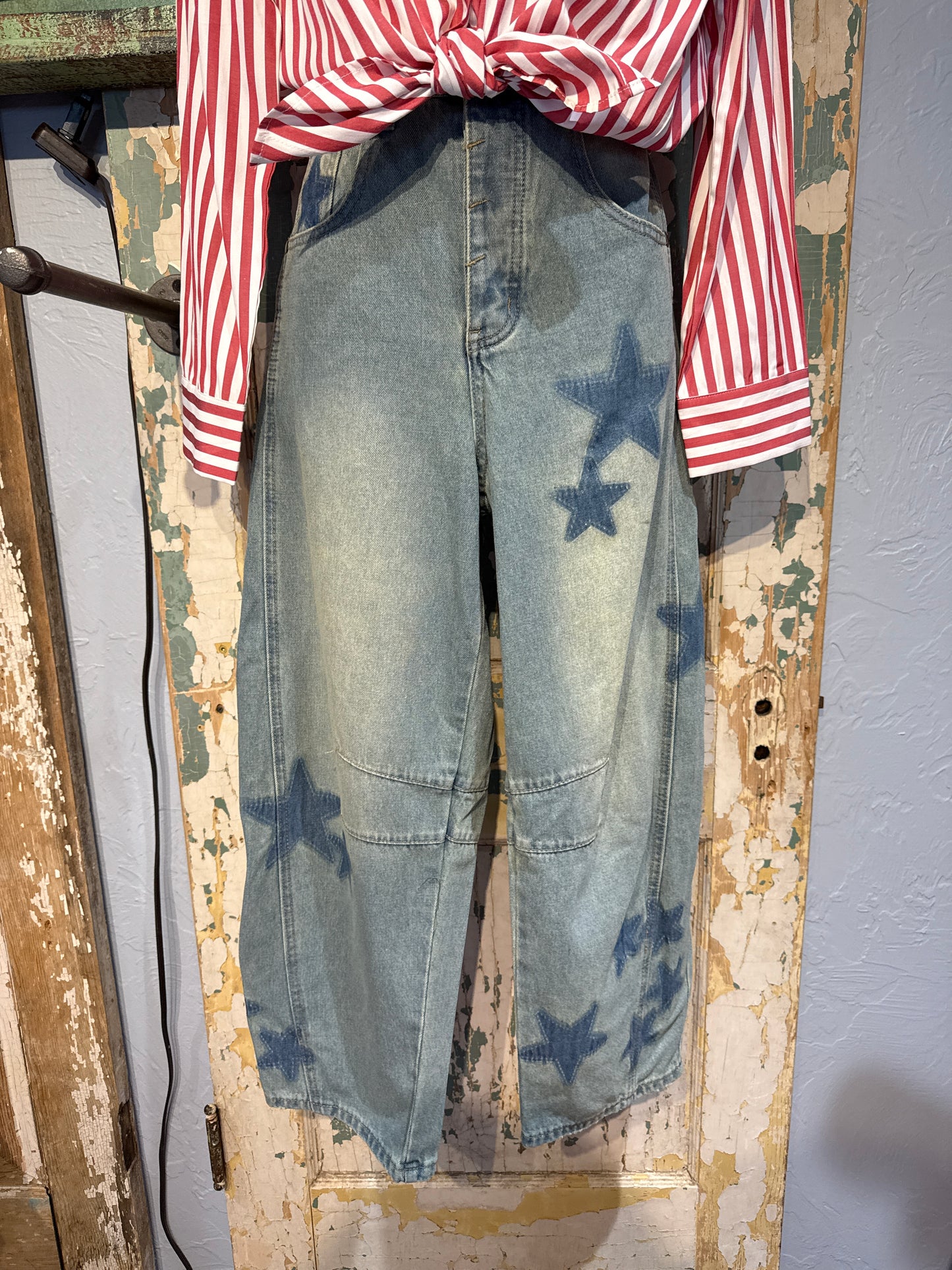 Easel Star Barrel Denim