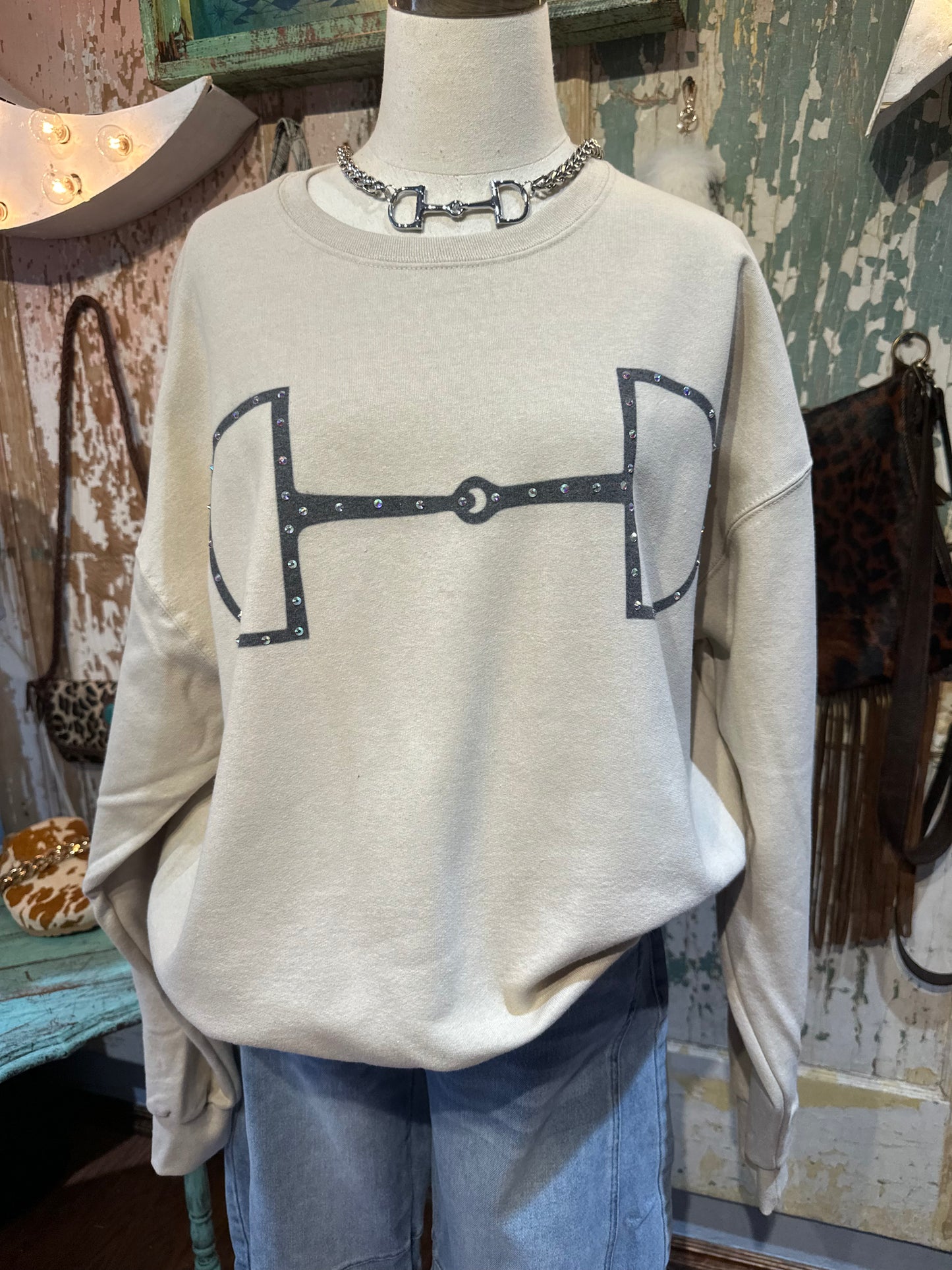 Horse Bit Bling Sweatshirt