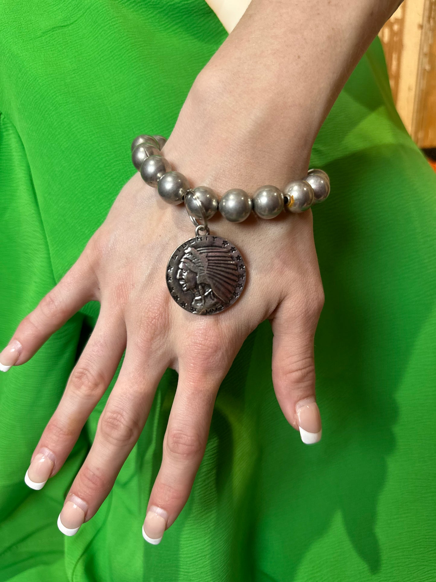 Inspired Silver Chief Coin Bracelet