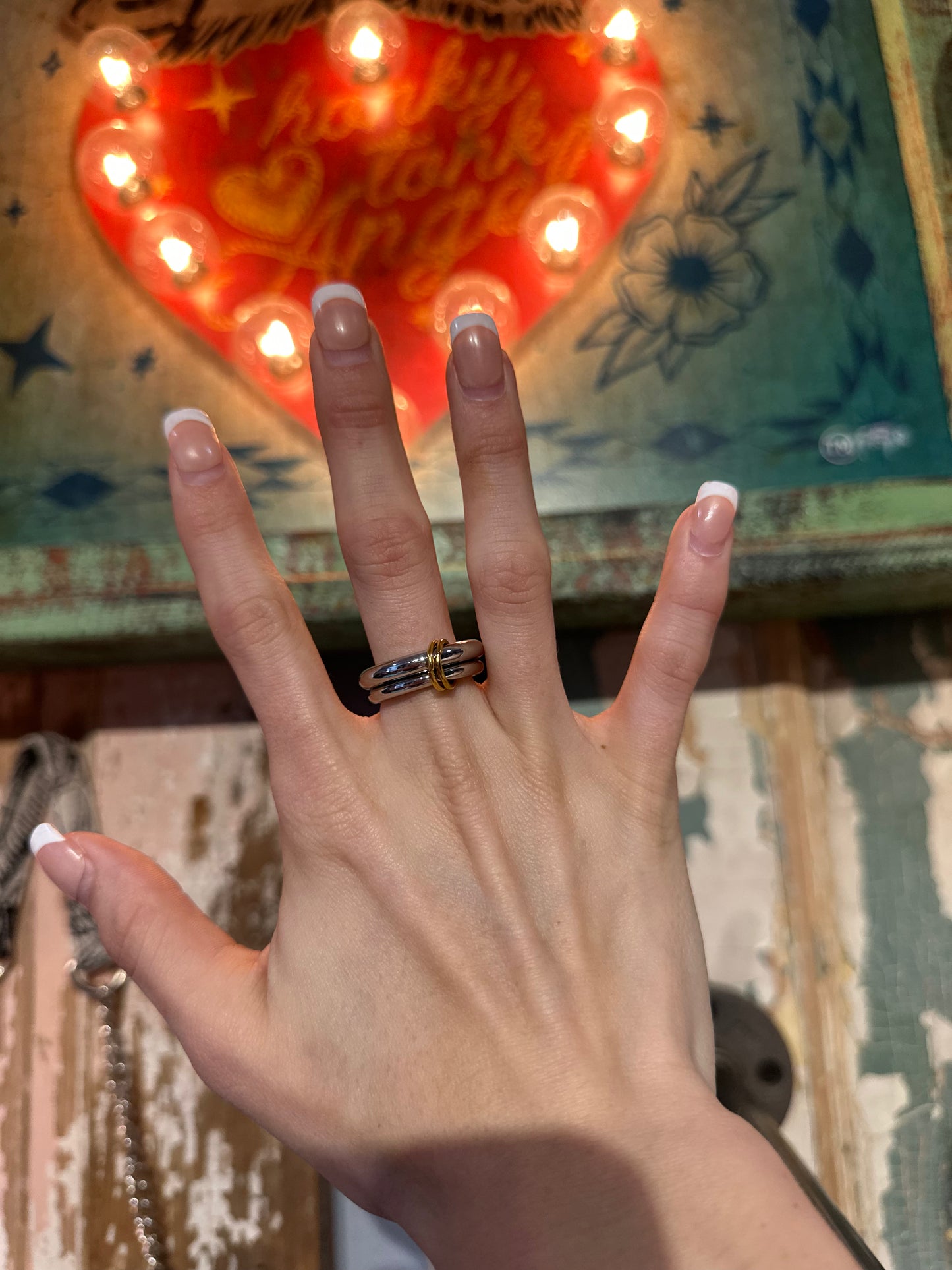 Inspired Fidget Ring Size 8