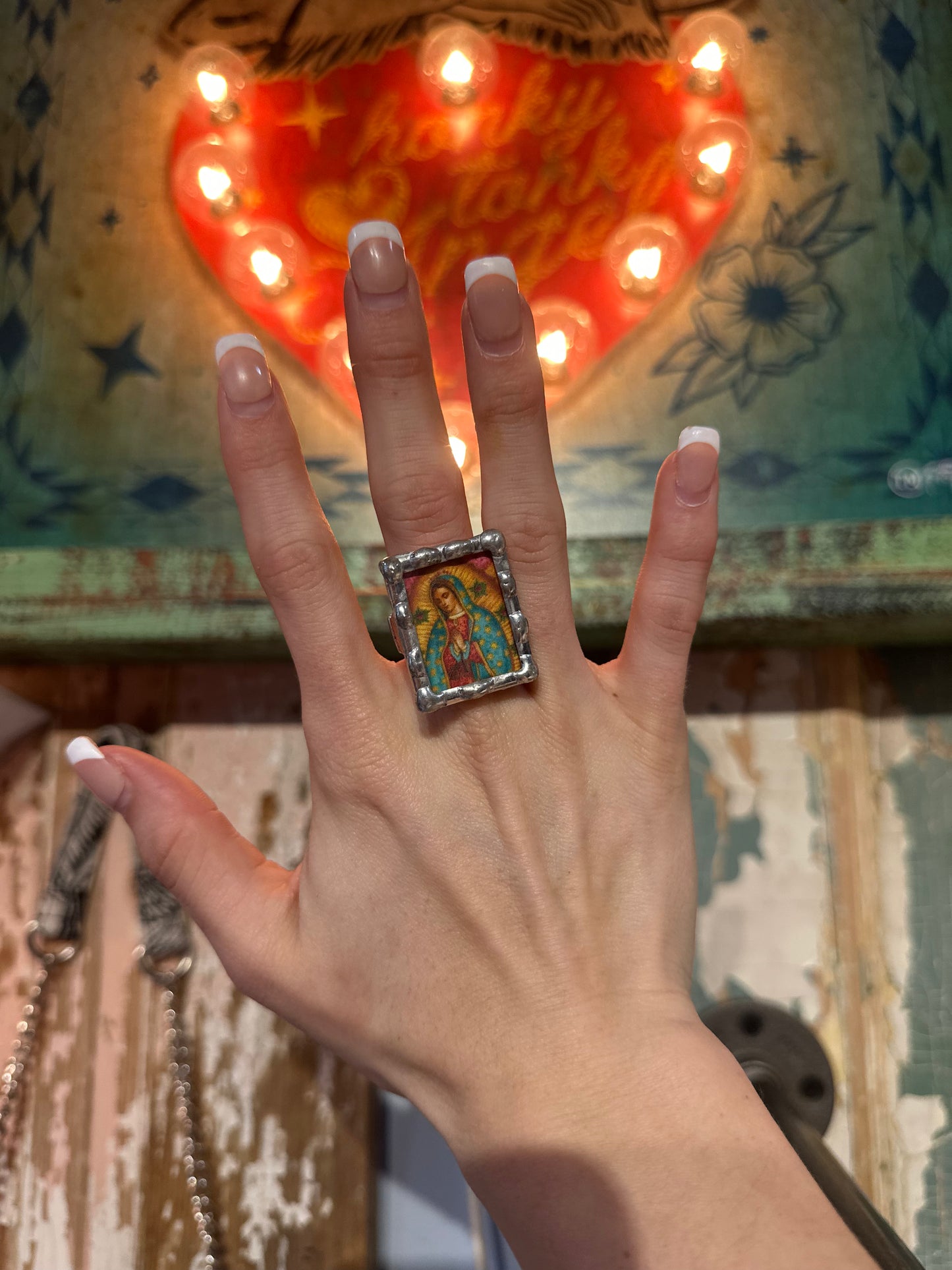 Lady of Guadelupe Stretchy Ring