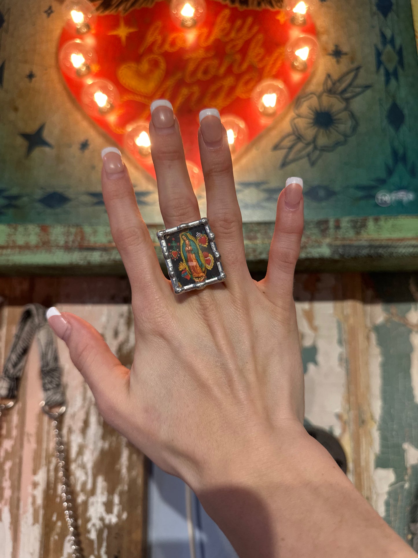 Lady of Guadelupe Stretchy Ring