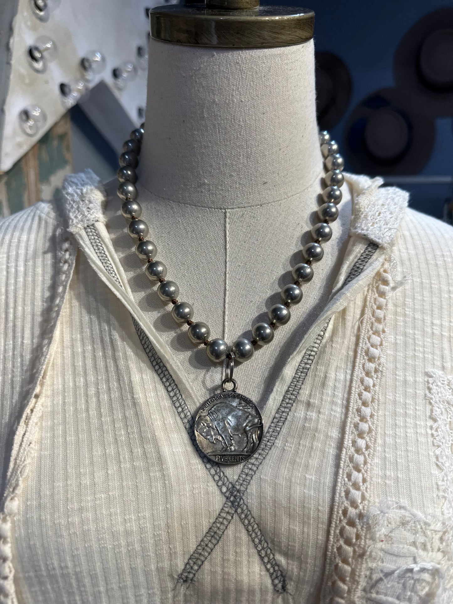Inspired Silver Reversible Coin Necklace