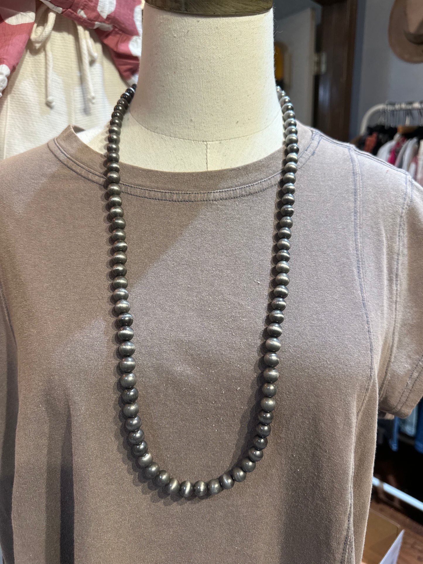 Inspired Silver Pearl Necklace