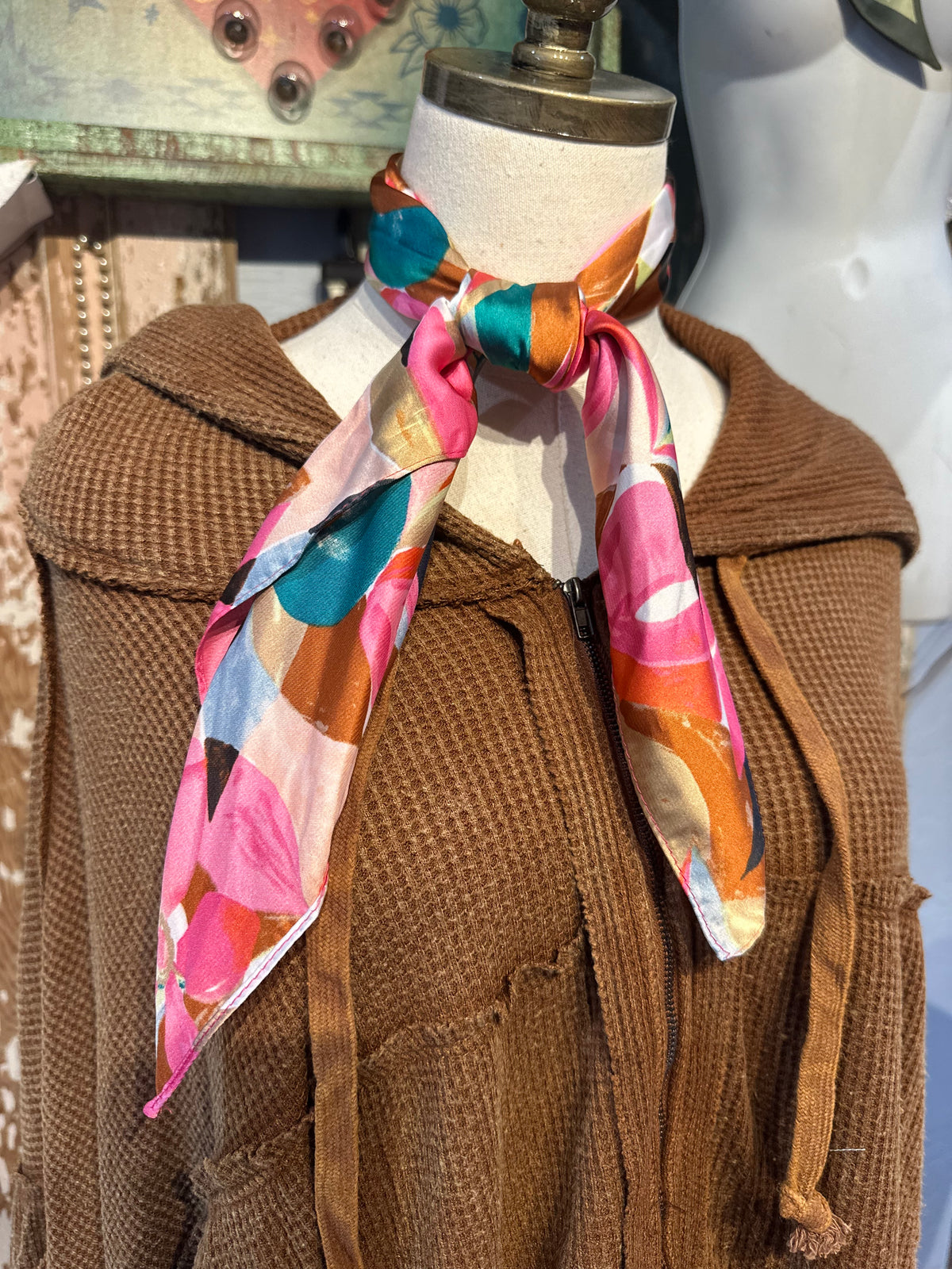 Dark Pink & Blue Wildrag