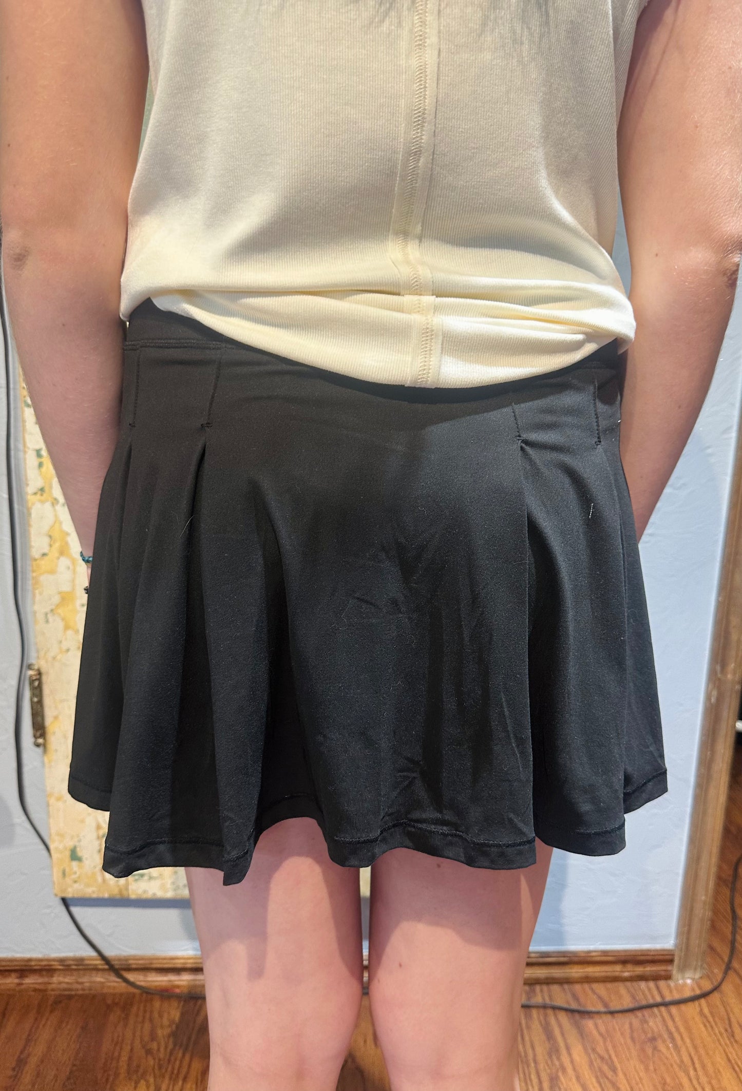 Black Buttery Golf Skort