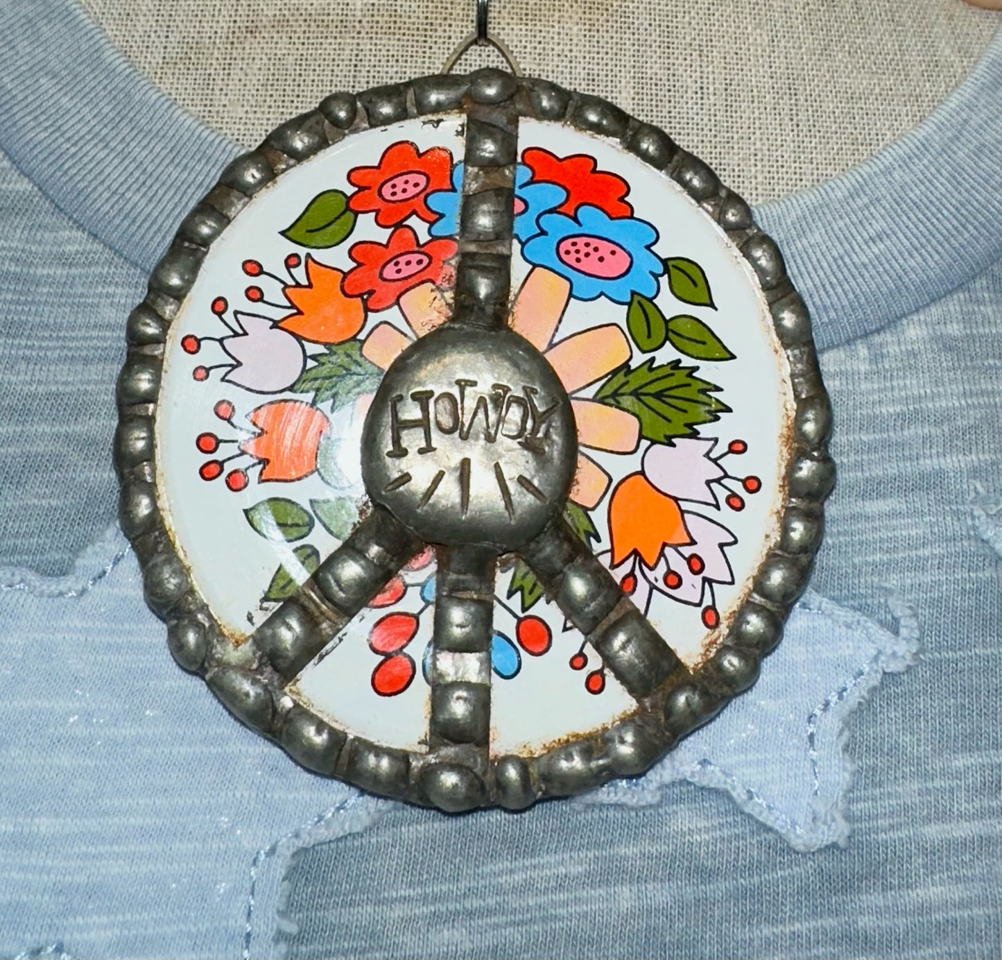 Vintage Mason Jar Lid I’m So Lucky Necklace