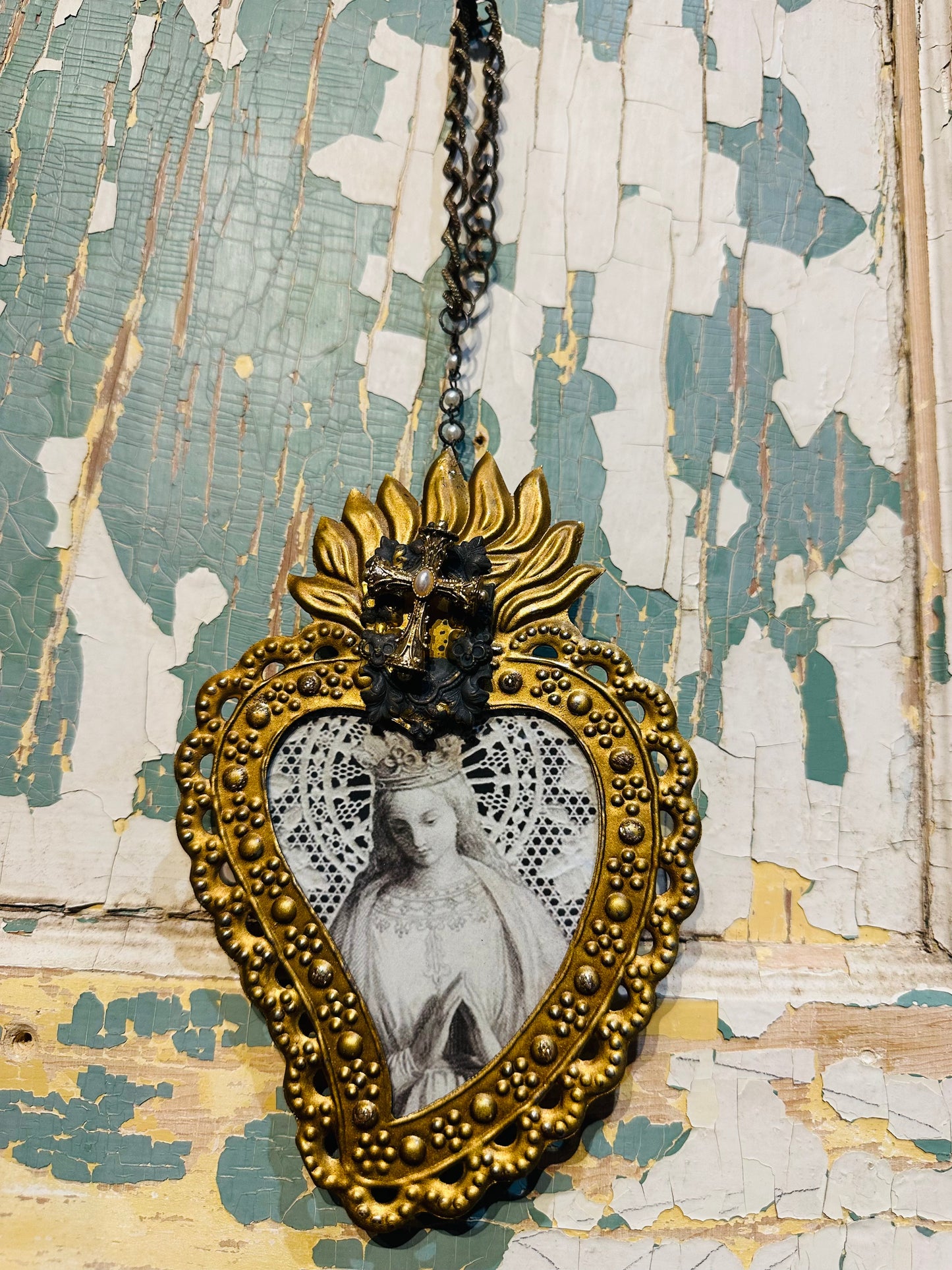 Sacred Heart Bling Picture Frame