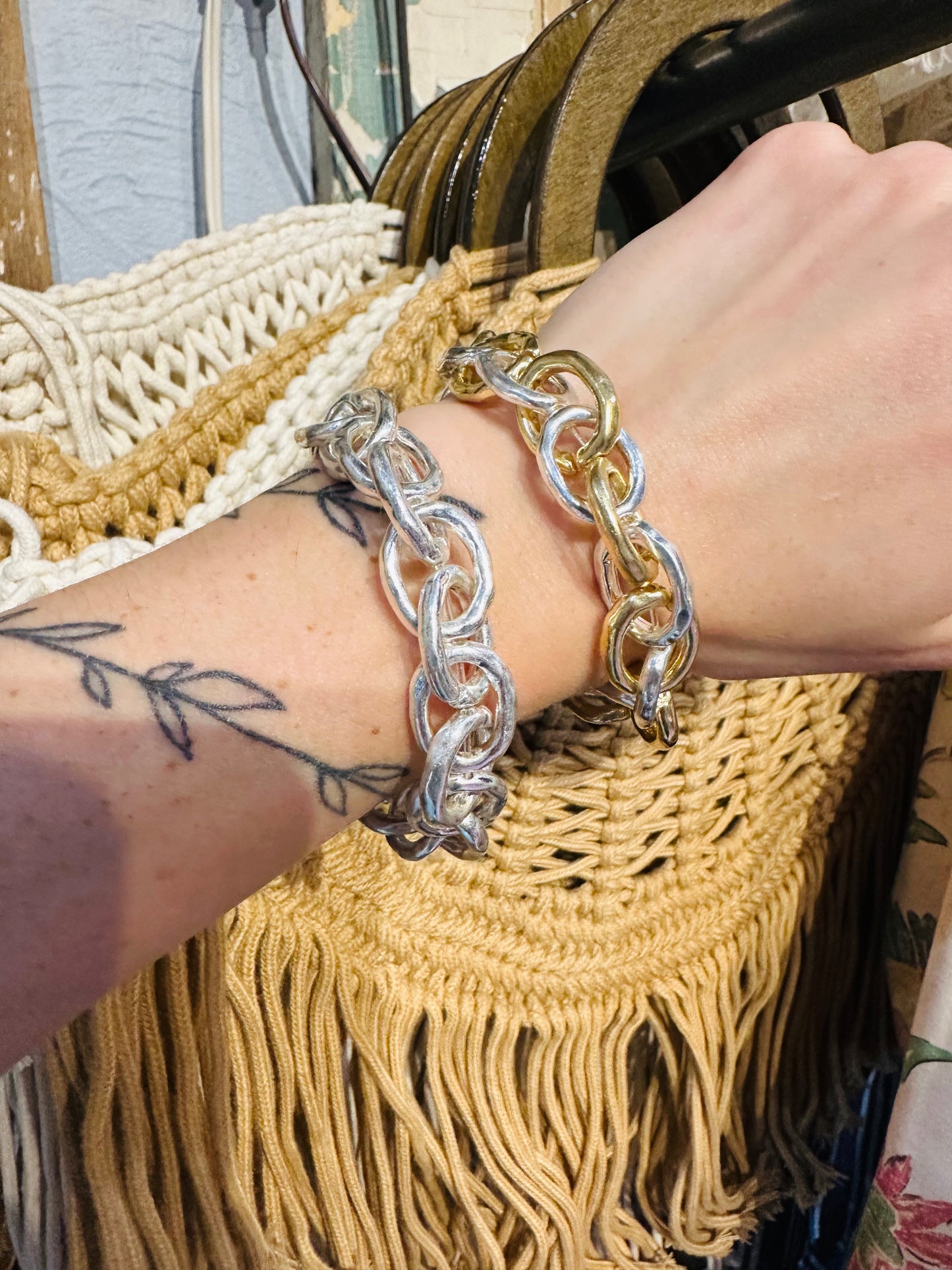 Small Stretchy Chain Bracelets