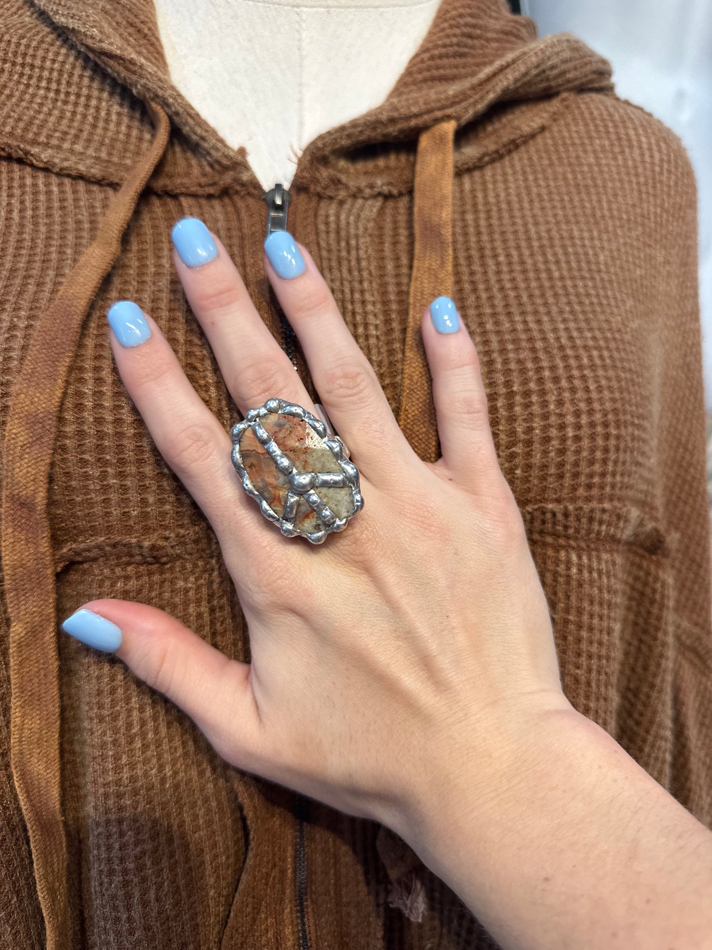 Inspired Stone Stretchy Peace Ring