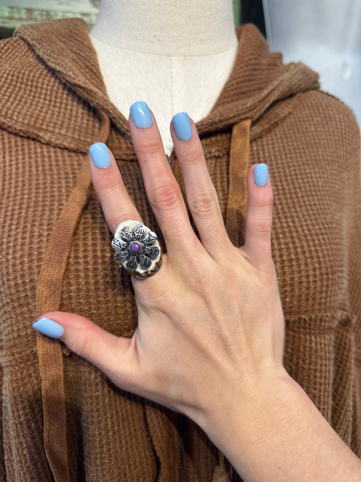 Sandra Ling Antler Shed Flower Ring