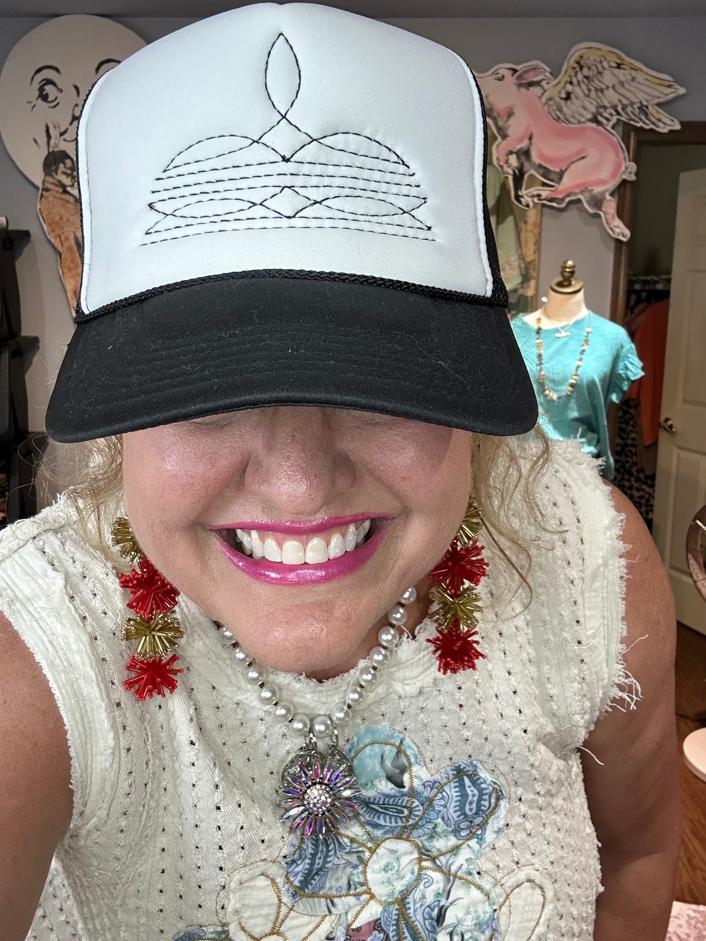 Boot Stitch Trucker Hat