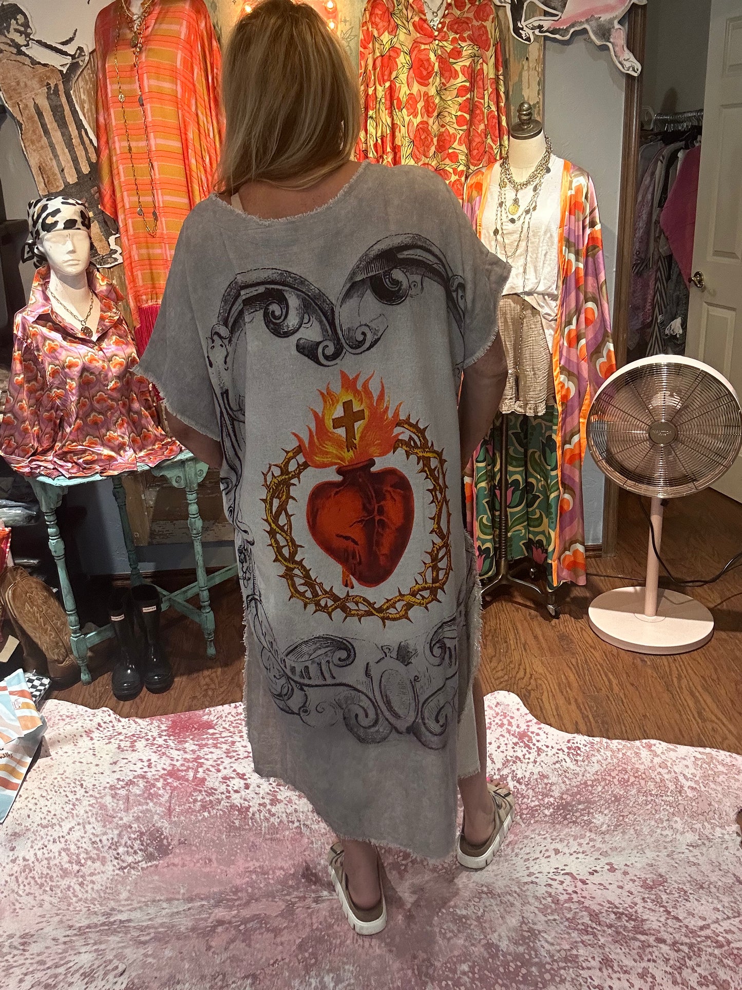 Sacred Heart High Low Top