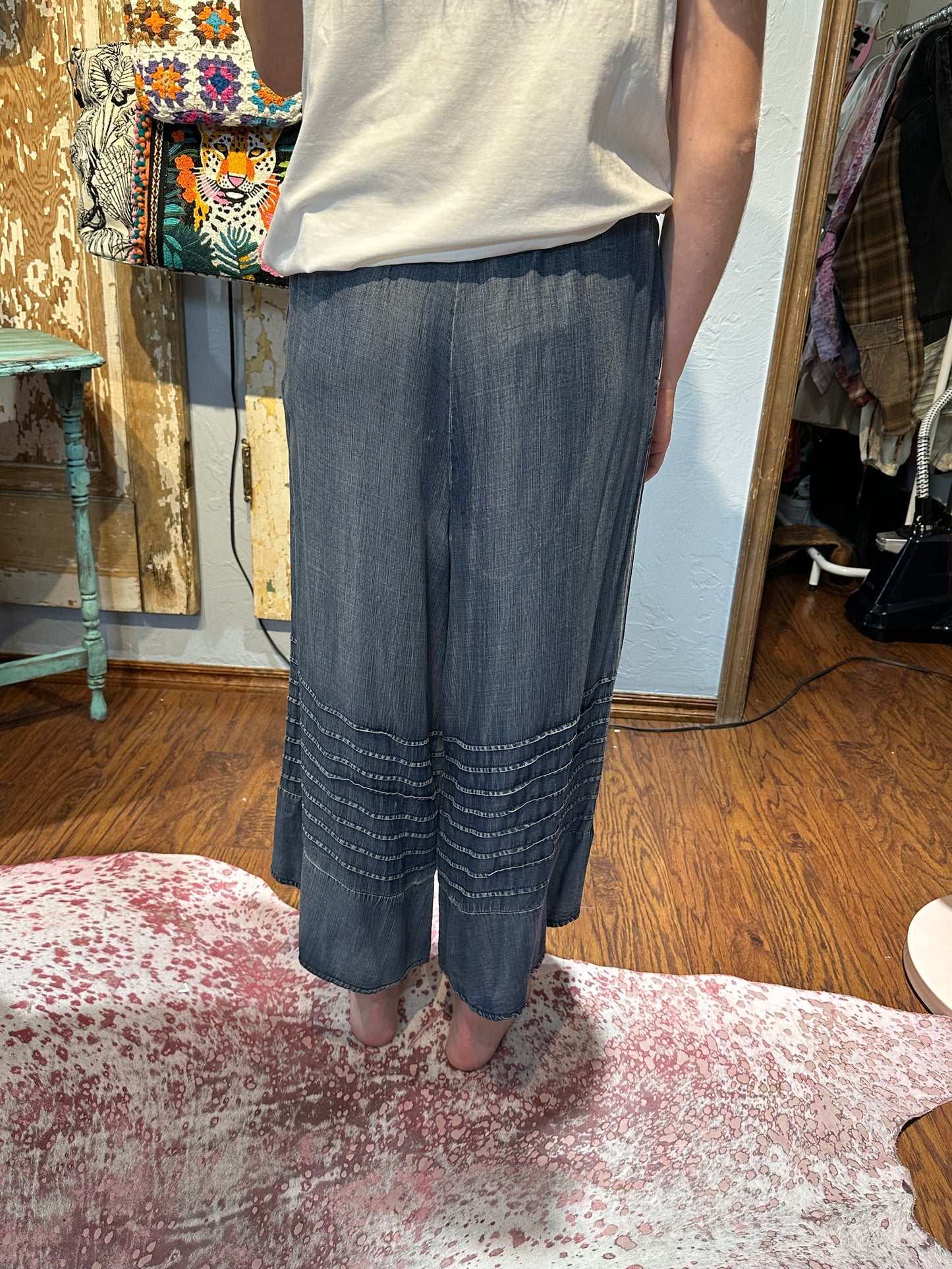 Easel Denim Tencel Pants