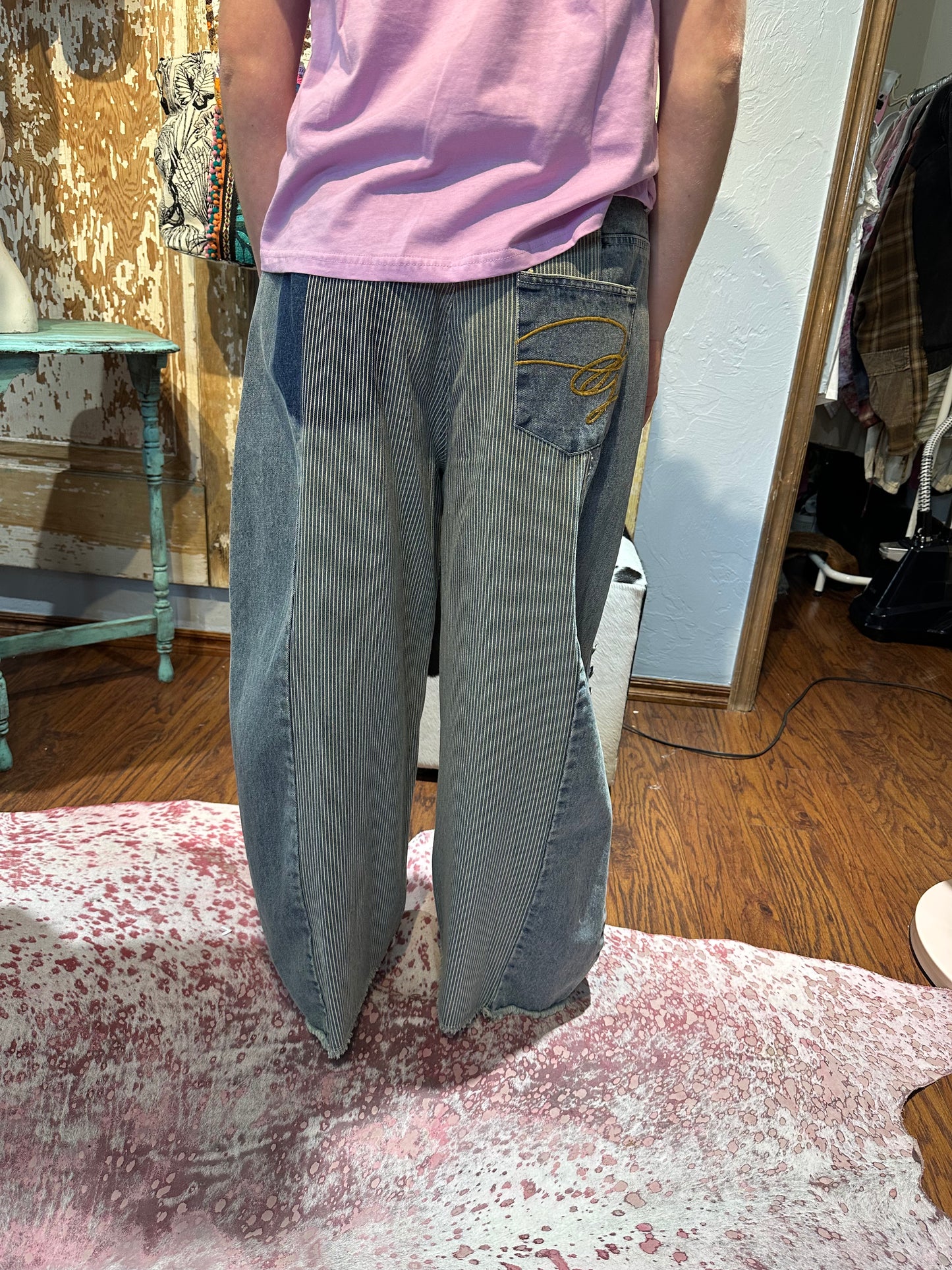 Jaded Gypsy Denim Patchwork Pants
