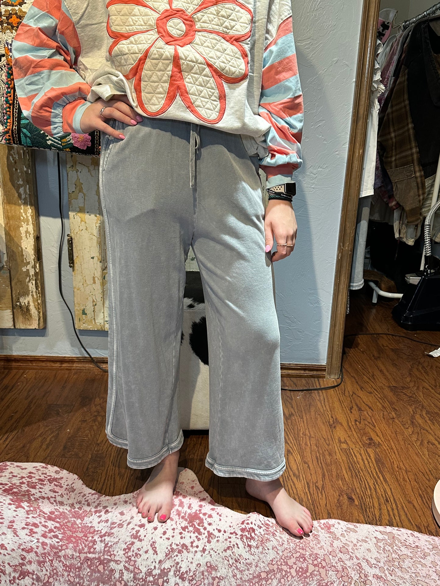 Easel Comfy Pants Ice Blue