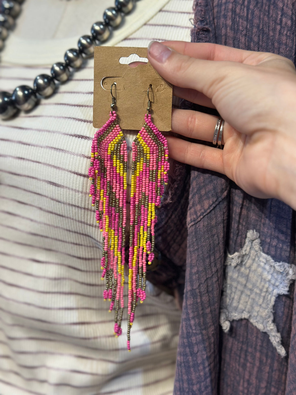 Beaded Dangle Earrings