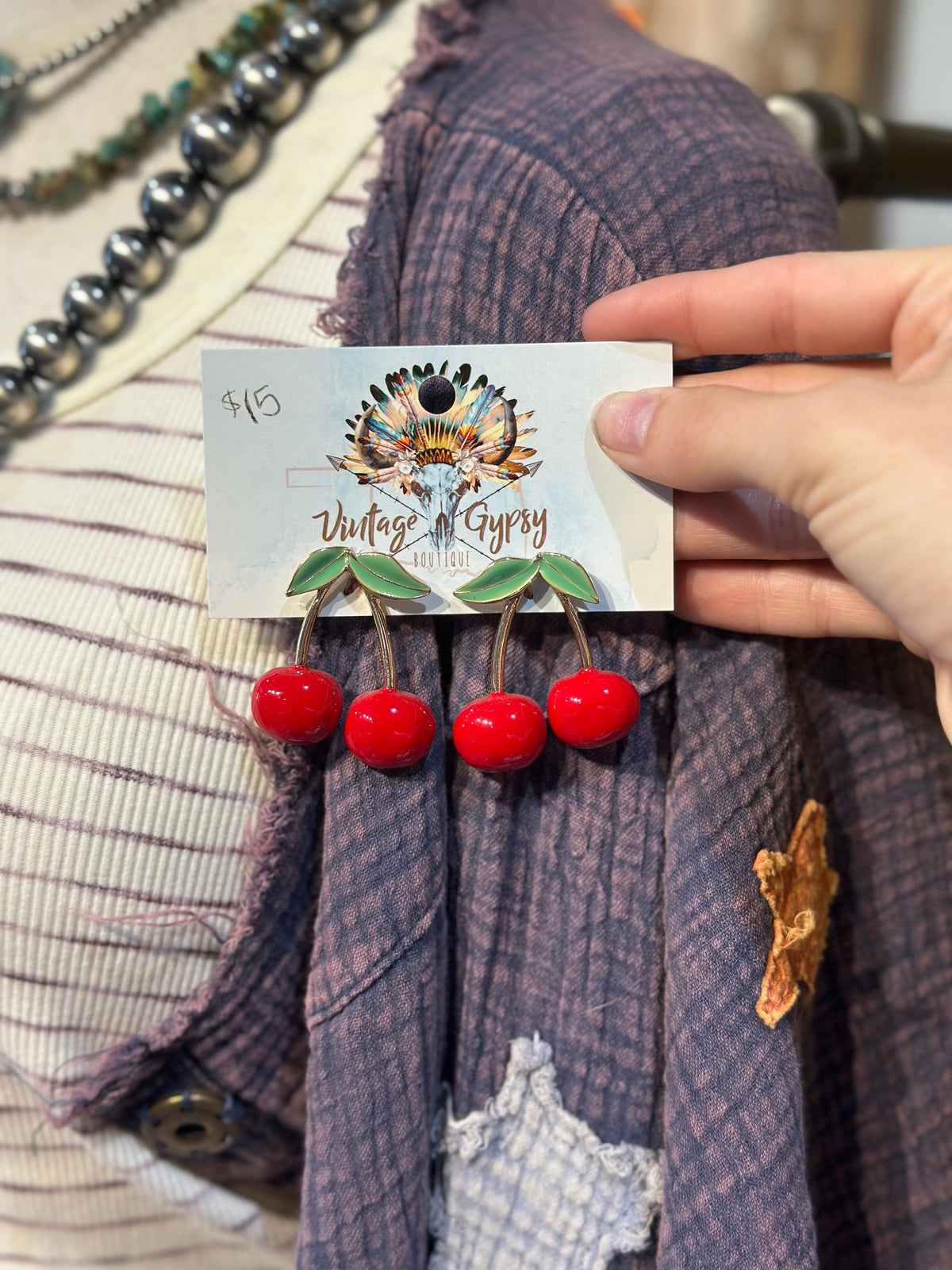 Inspired Cherry Earrings