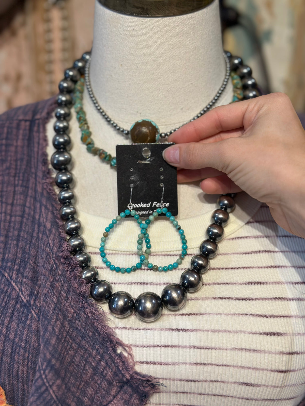 Inspired Turquoise Teardrop Earrings