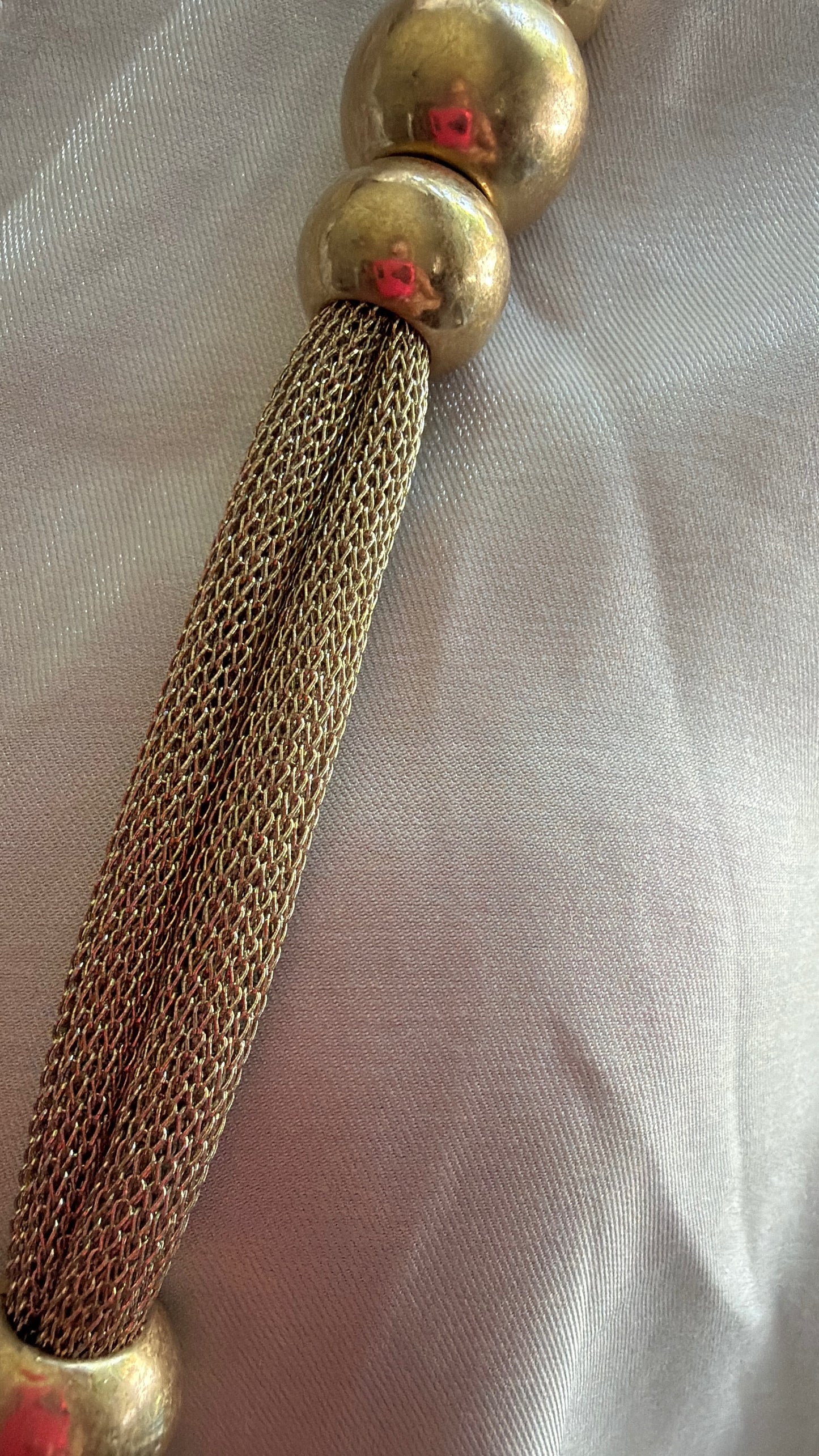Mesh Ball 36 Inch Necklace