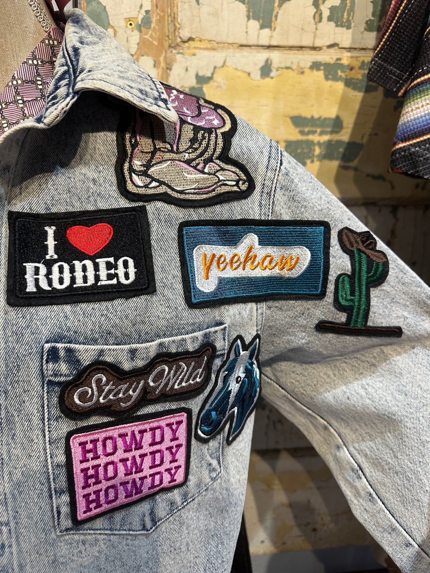 Light Denim Patch Jacket