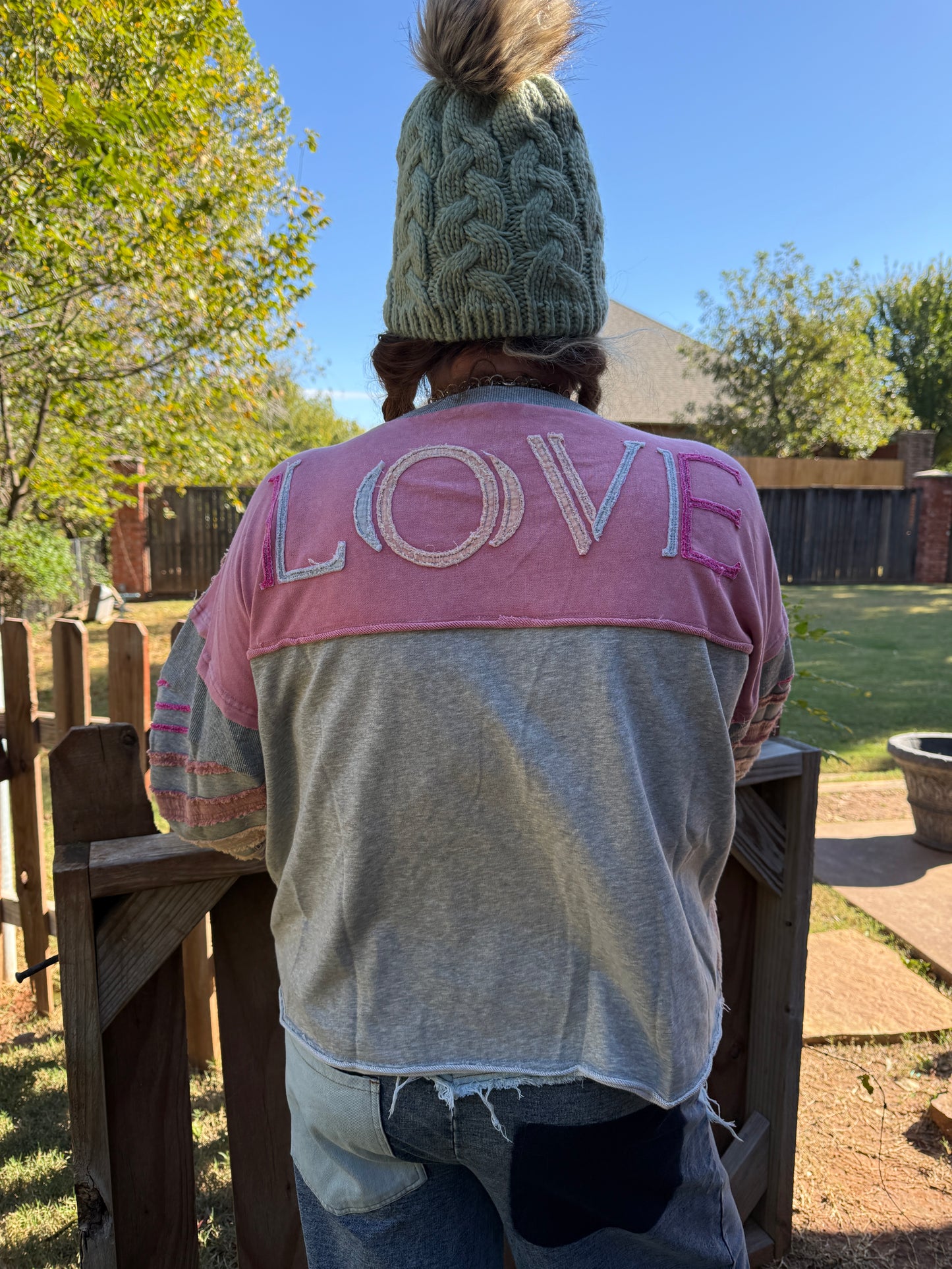 Oli & Hali Striped Love Pullover