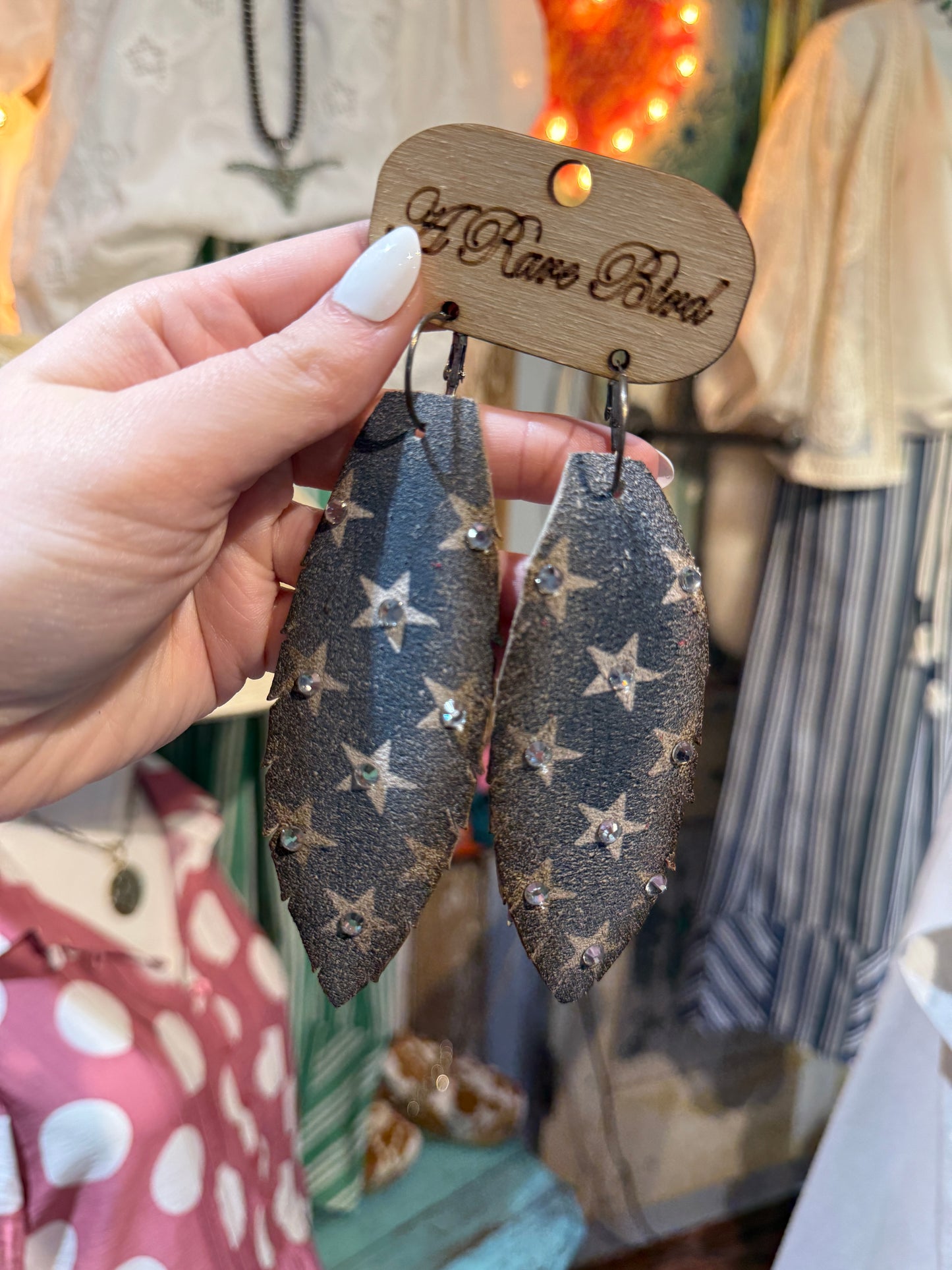 A Rare Bird Star Earrings
