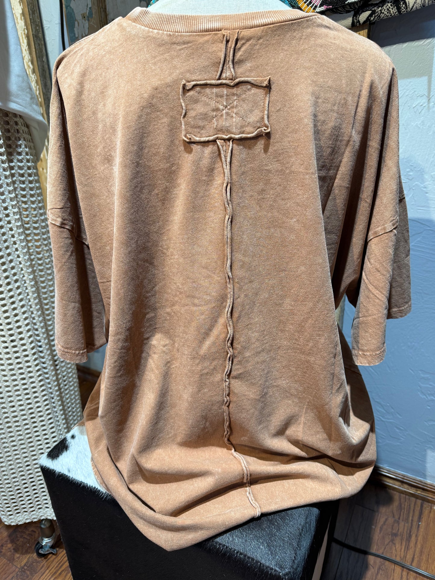 Crochet Pocket Tee Wooden