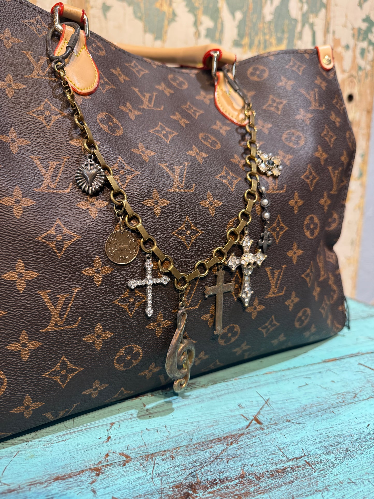 Vintage Charms Purse Chain