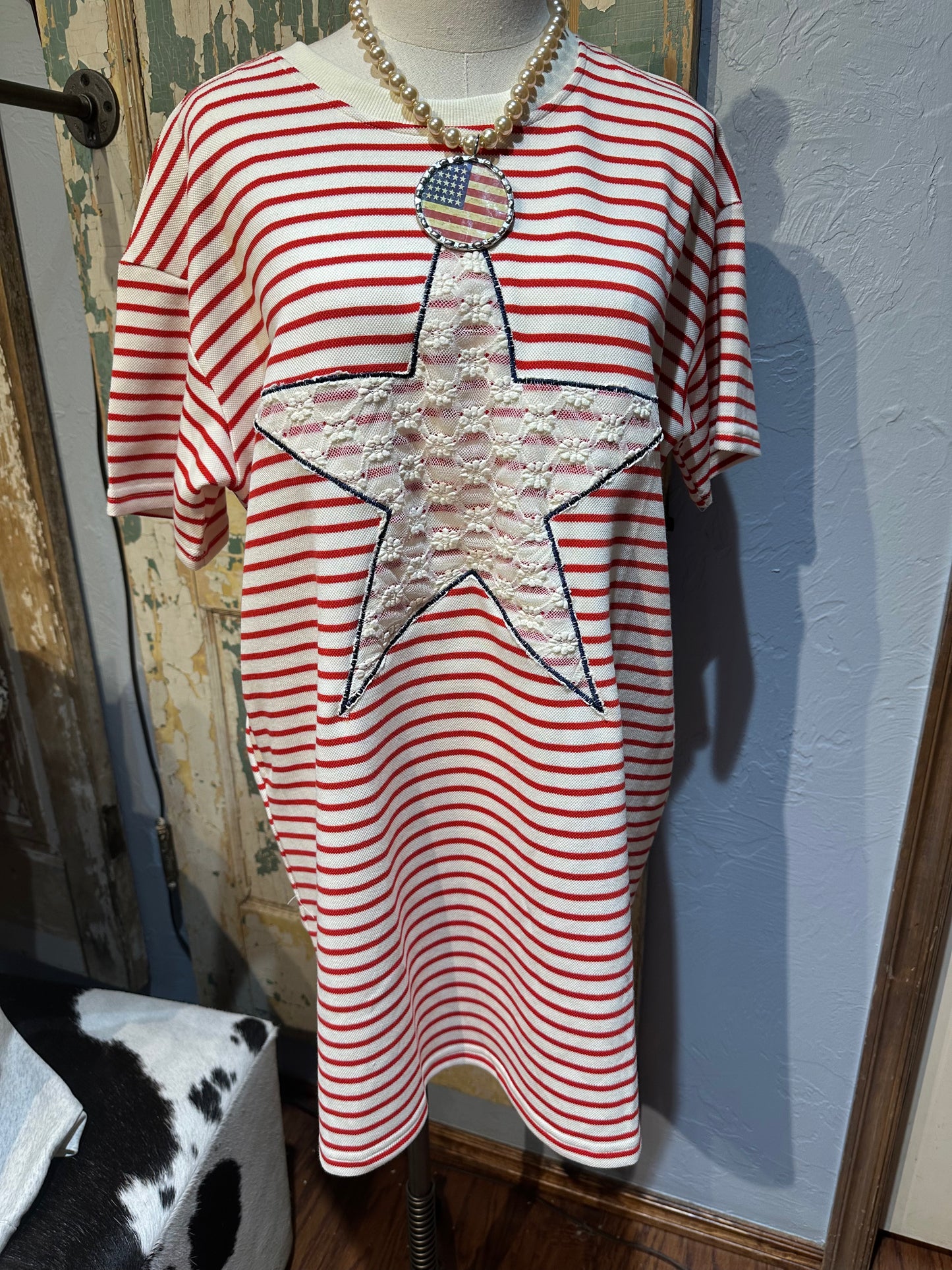 Lace Star and Stripes Dress