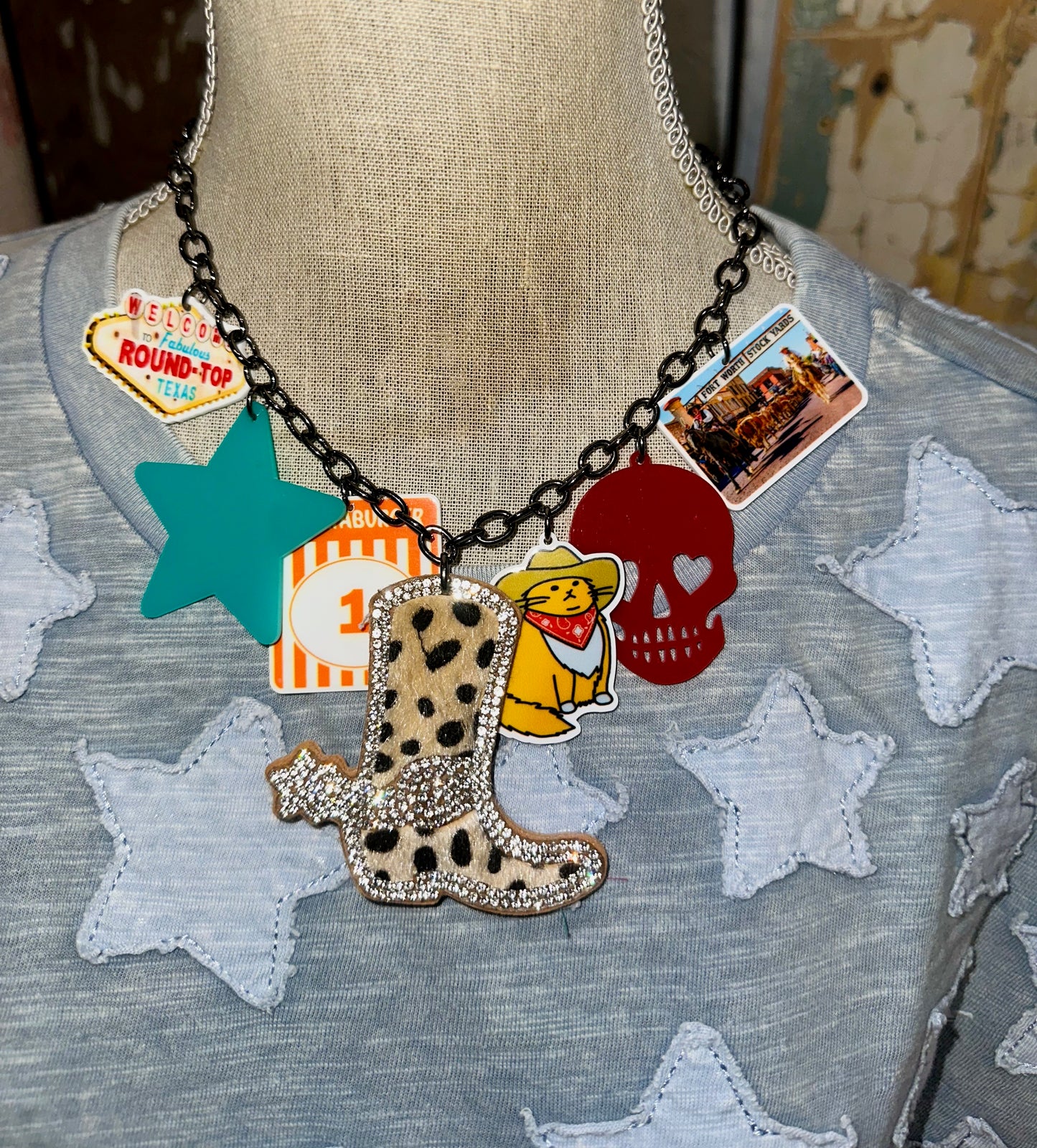 Acrylic Charm Necklace