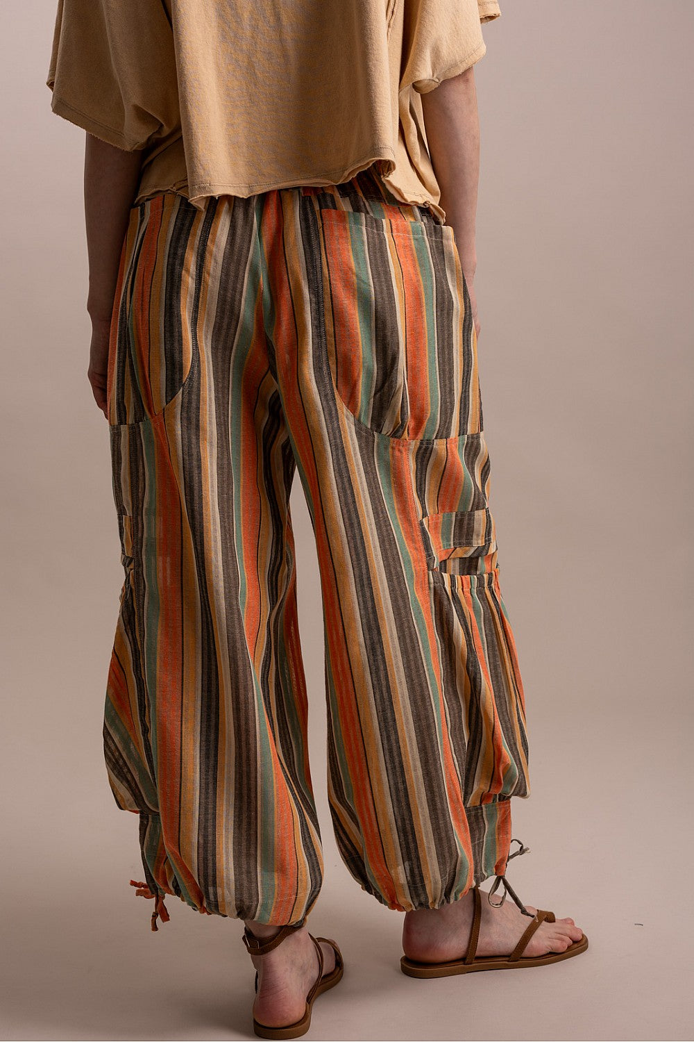 Blue Velvet Sunset Striped Pants