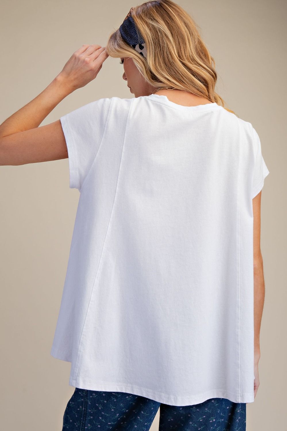 Easel White Cotton Top