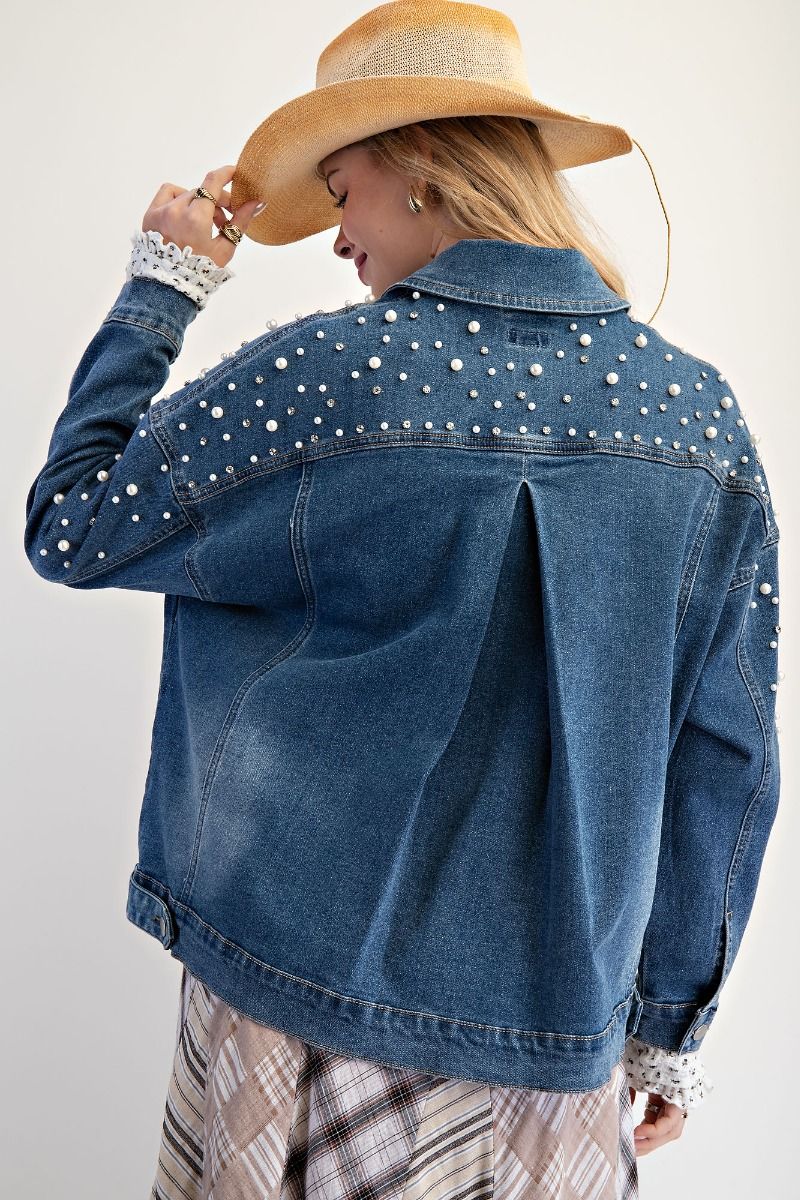 EASEL Pearl Denim Jacket