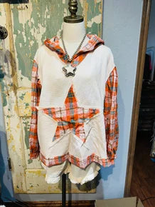 Starry Plaid Hoodie