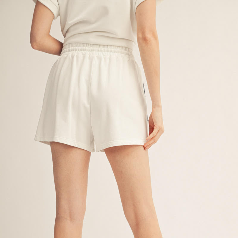Off White Flag Shorts