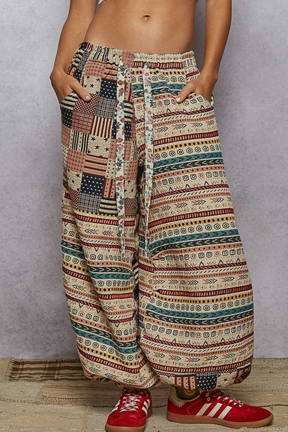 POL Balloon Fit Jogger Almond Multi