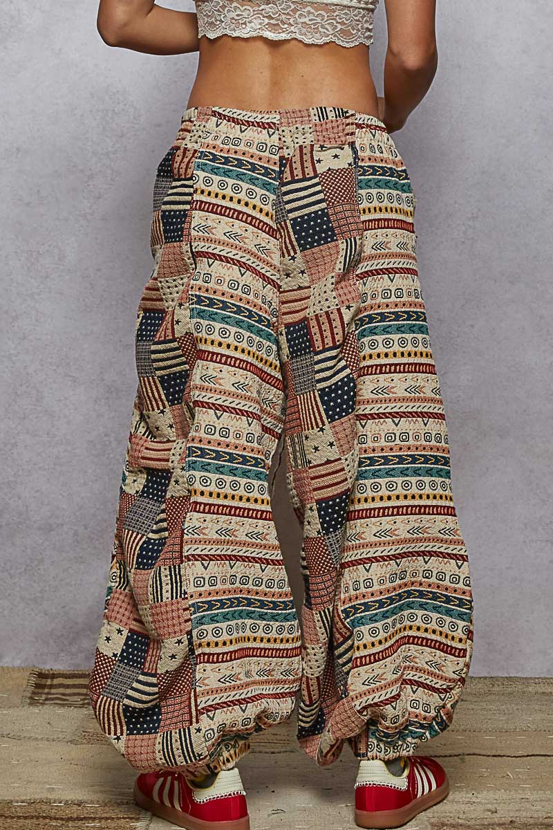 POL Balloon Fit Jogger Almond Multi
