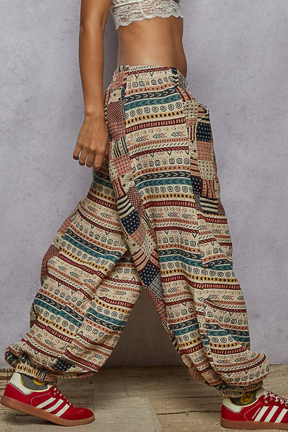 POL Balloon Fit Jogger Almond Multi