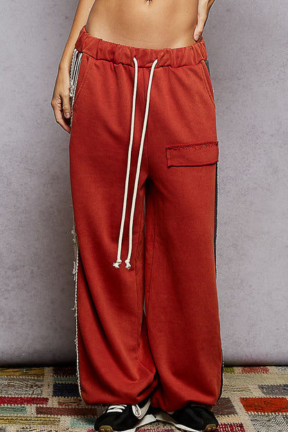 Stars and Stripes Jogger Pants Red