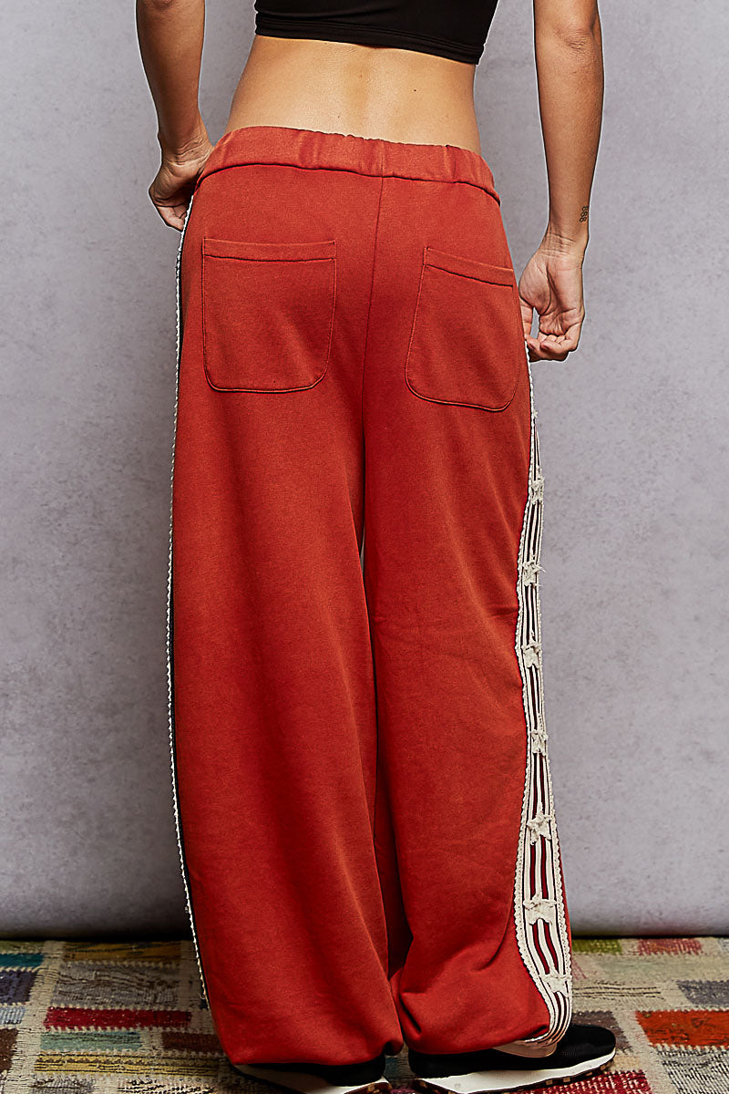 Stars and Stripes Jogger Pants Red