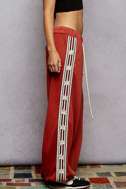 Stars and Stripes Jogger Pants Red