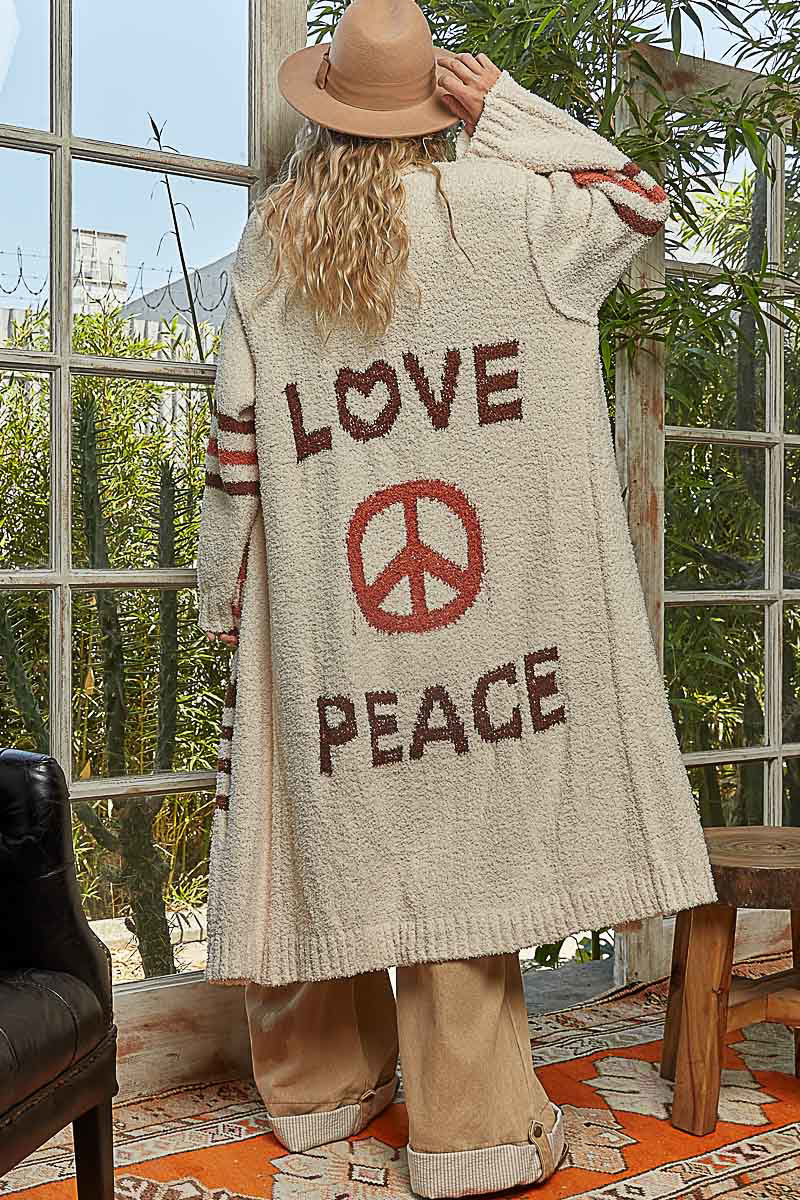 POL Love Peace Cardigan