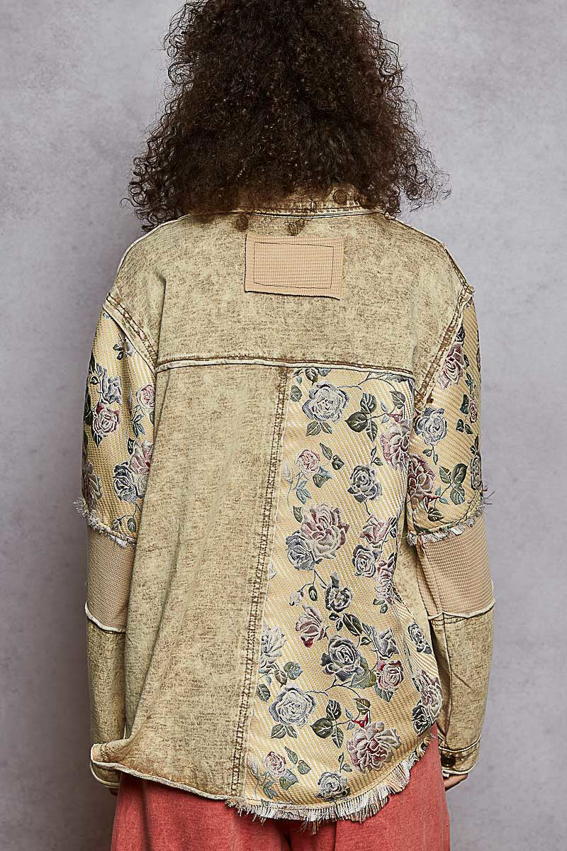 Floral Jacket Dusty Choco