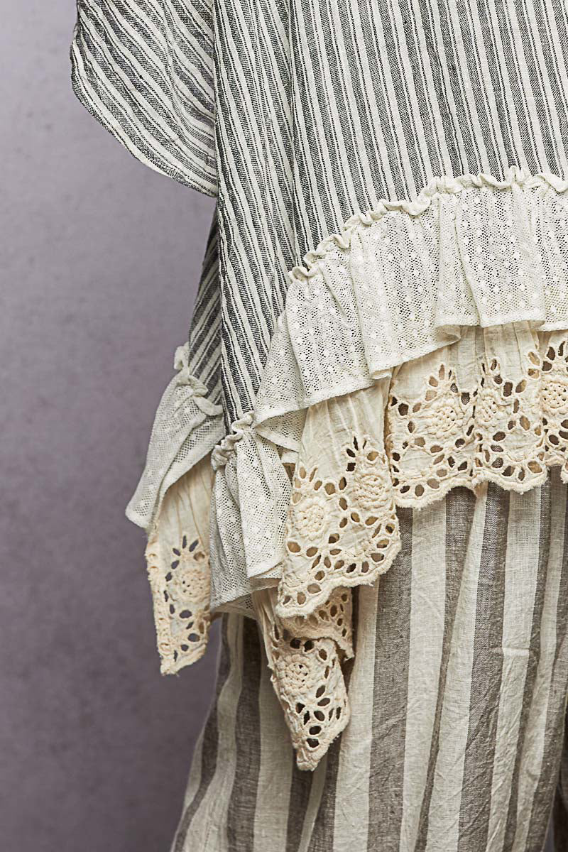 POL Black Multi Cardigan with Lace